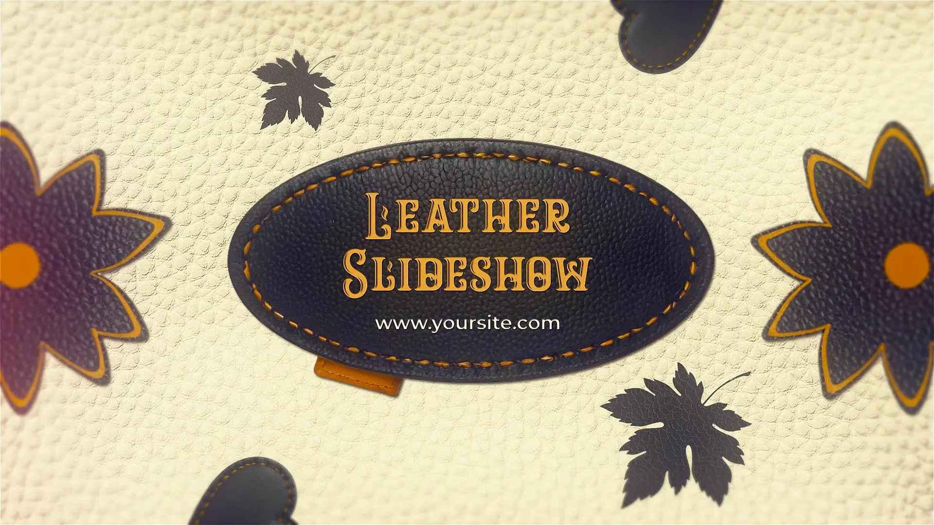 Stylish Leather Photo Frame Slideshow